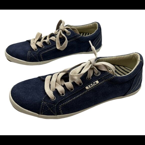 Taos Star Burst Sneakers Womens 9 blue Canvas Tennis Comfort Shoes - Picture 7 of 7
